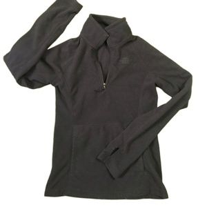 The North Face 1/2 Zip Fleece Pullover Black XS